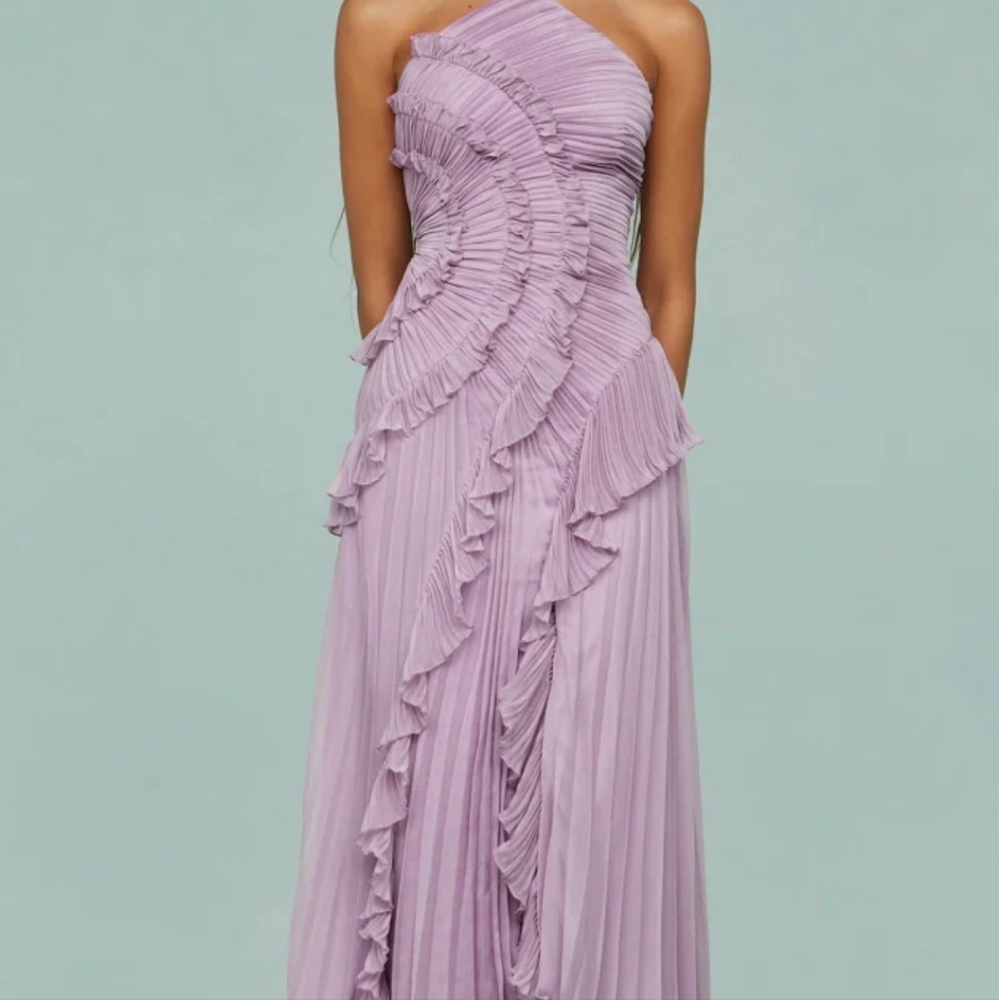 Elegant Lavender One-Shoulder Dress